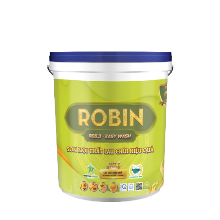 6.3 - SƠN ROBIN - EASY WASH - Sơn nội thất lau chùi hiệu quả