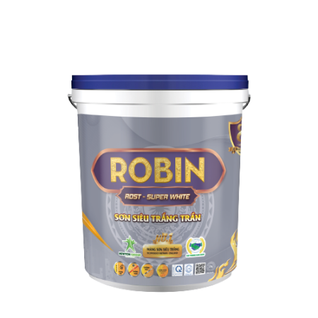 ST -SƠN ROBIN - SUPER WHITE - Sơn siêu trắng trần